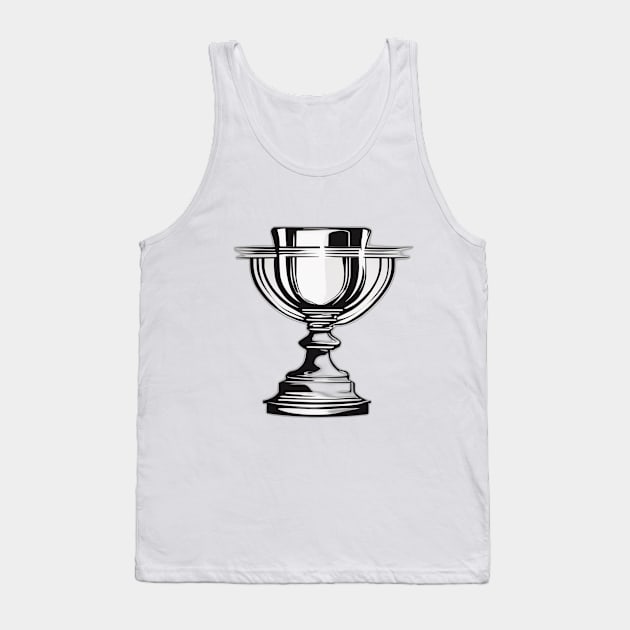 Chalice Black Shadow Silhouette Anime Style Collection No. 329 Tank Top by cornelliusy